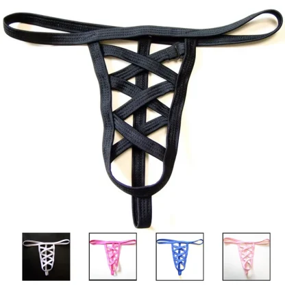 Strappy Solid Color G-strings - Image 6
