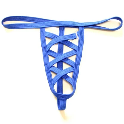 Strappy Solid Color G-strings - Image 4