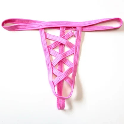 Strappy Solid Color G-strings - Image 3