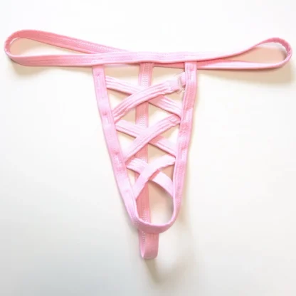 Strappy Solid Color G-strings - Image 2