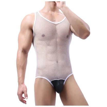 Sexy See-through Gents Bodysuit - Image 3