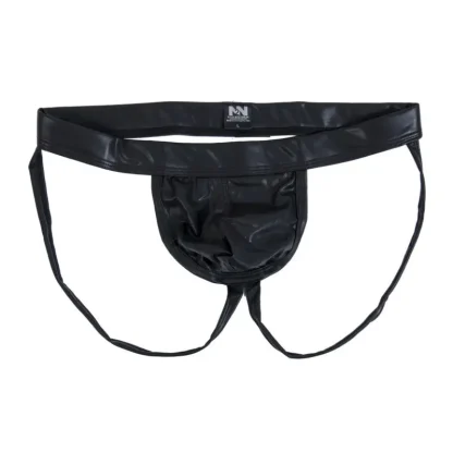 Hot Sleek Black Elastic Jockstrap - Image 5