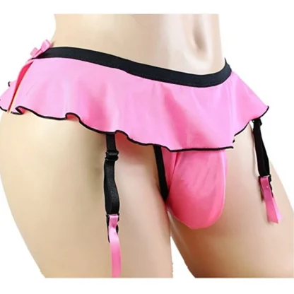 Suspender Ruffle Skirt Thong