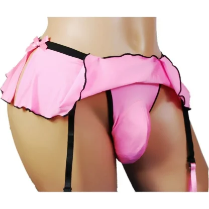 Suspender Ruffle Skirt Thong - Image 3