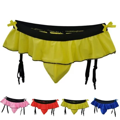 Suspender Ruffle Skirt Thong - Image 6