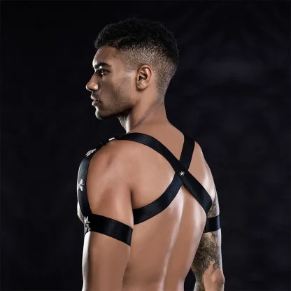 Hot Glossy Black Strappy Lingerie - Image 5