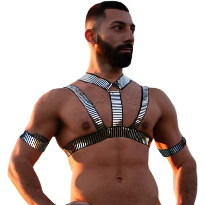 Sexy Shiny Chest Harness - Image 2