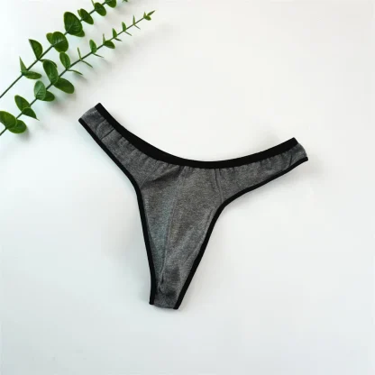 Simple Big Bulge Pouch Thong