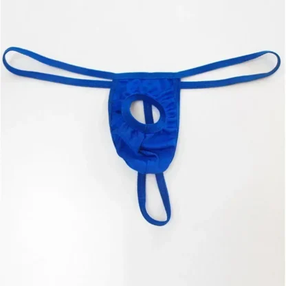 Solid Color Crotch Cutout G-string - Image 3