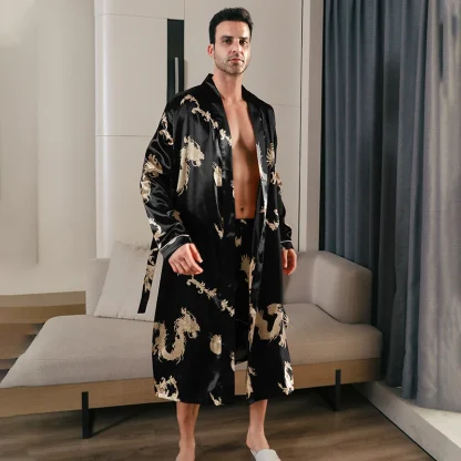 Printed Dragon Shiny Robes - Image 4