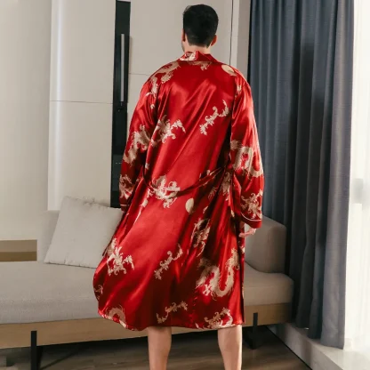 Printed Dragon Shiny Robes - Image 9