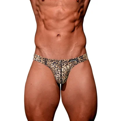 Leopard Patterned Seamless Thong - Image 14
