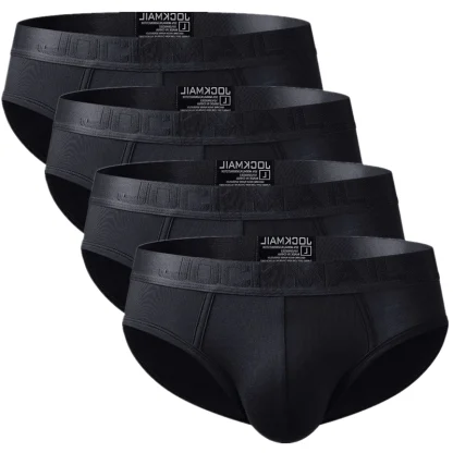 4 Pieces Solid Color Briefs - Image 11